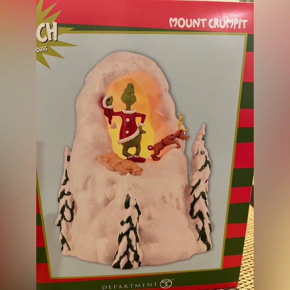 Dept 56 • The Grinch • Dr. Seuss • Mount Crumpit • Lighted Figure • Brand New - Picture 2 of 3